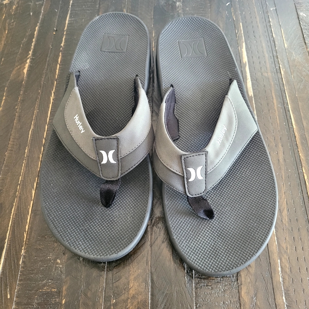 Hurley Bubble Cushion Heel Surf Comfort Easy Slip-On Flip Flops Mens Size 12